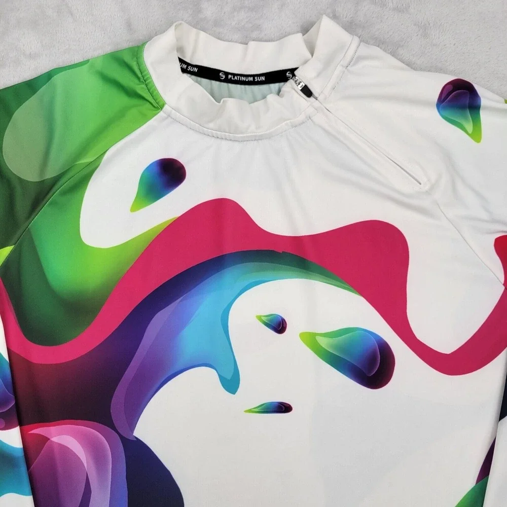 Platinum Sun Shirt Women XXL Swim Top Shirt Skins UV Protect UPF Performance 2XL